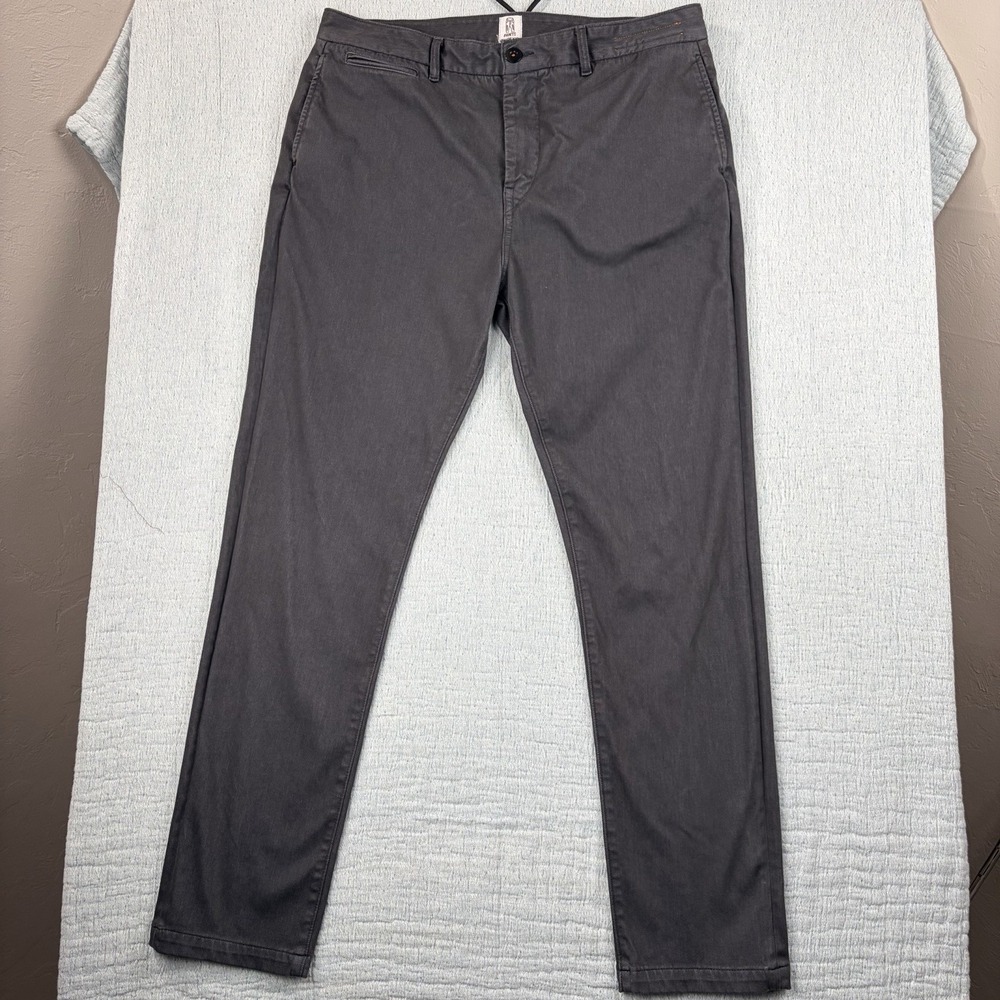 Hirosho‎ Kato The Axe Slim Fit Stretch Chino - Charcoal Gray Size 36